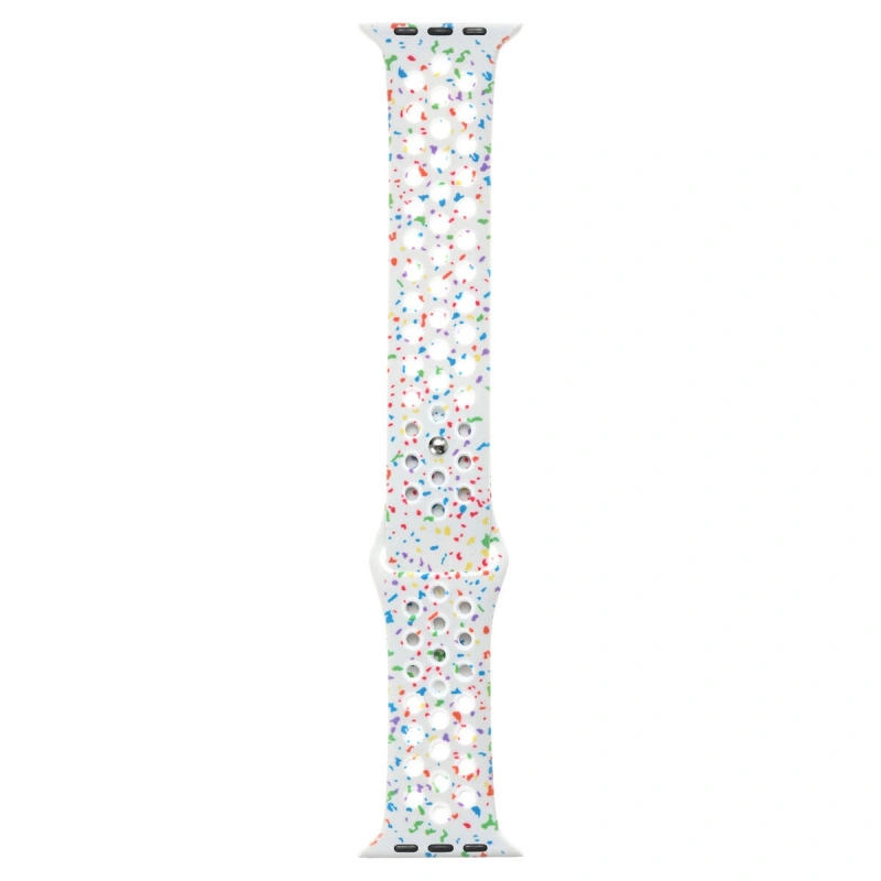 Apple Watch 44mm Kordon Yeni Seri 2023 KRD-02 Silikon Strap Kayış