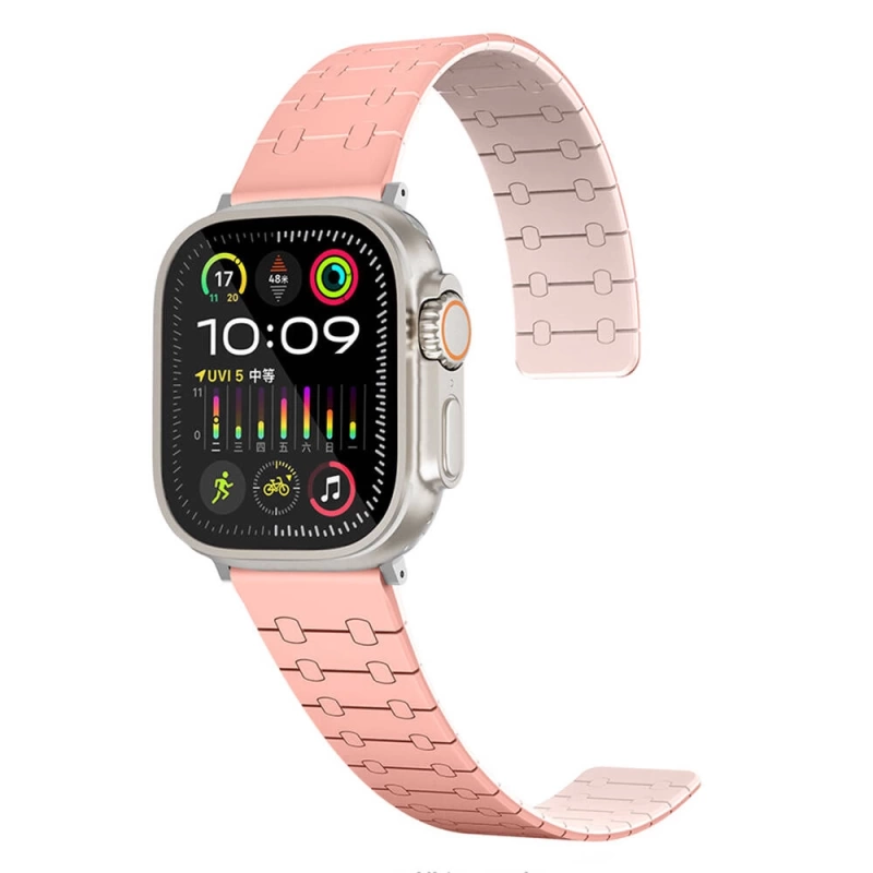 Apple Watch 44mm Zore KRD-111 Çizgili Desenli Silikon Kordon