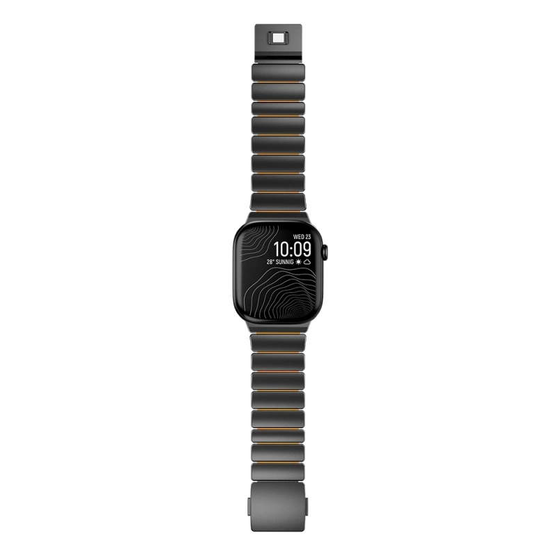 Apple Watch 44mm Zore KRD-149 Metal Silikon Kordon