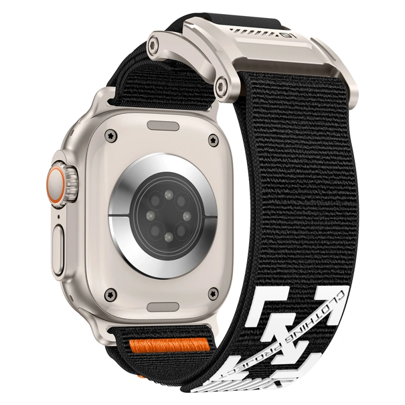 Apple Watch 44mm Zore KRD-154 Naylon Kumaş Hasır Örgülü Kordon