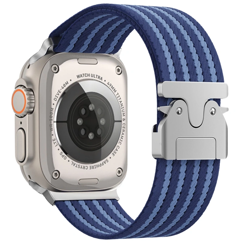 Apple Watch 49mm Zore KRD-133 Naylon Kumaş Hasır Örgülü Kordon