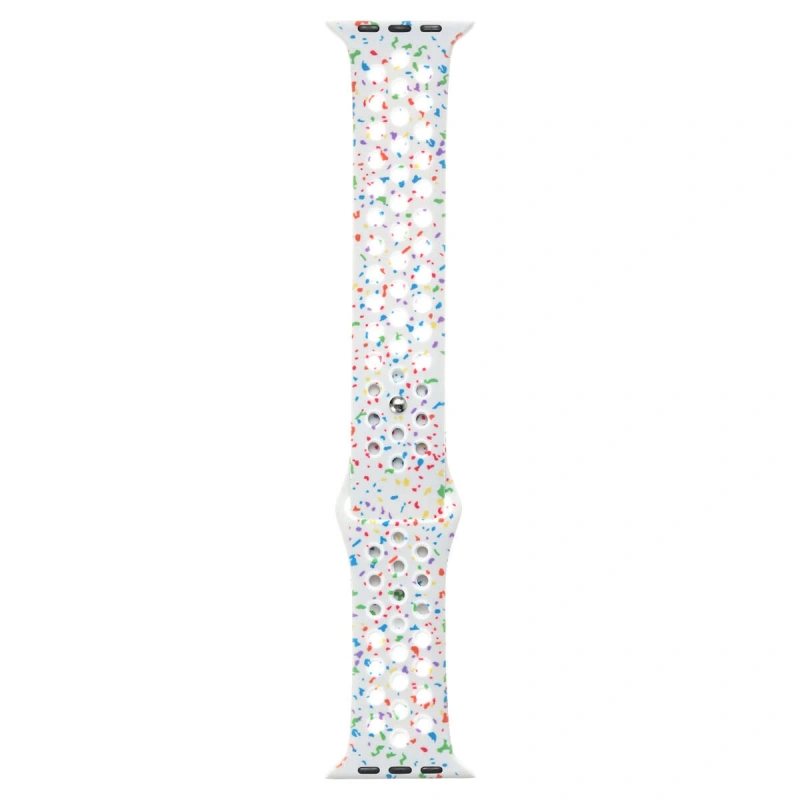 Apple Watch 7 41mm Kordon Yeni Seri 2023 KRD-02 Silikon Strap Kayış