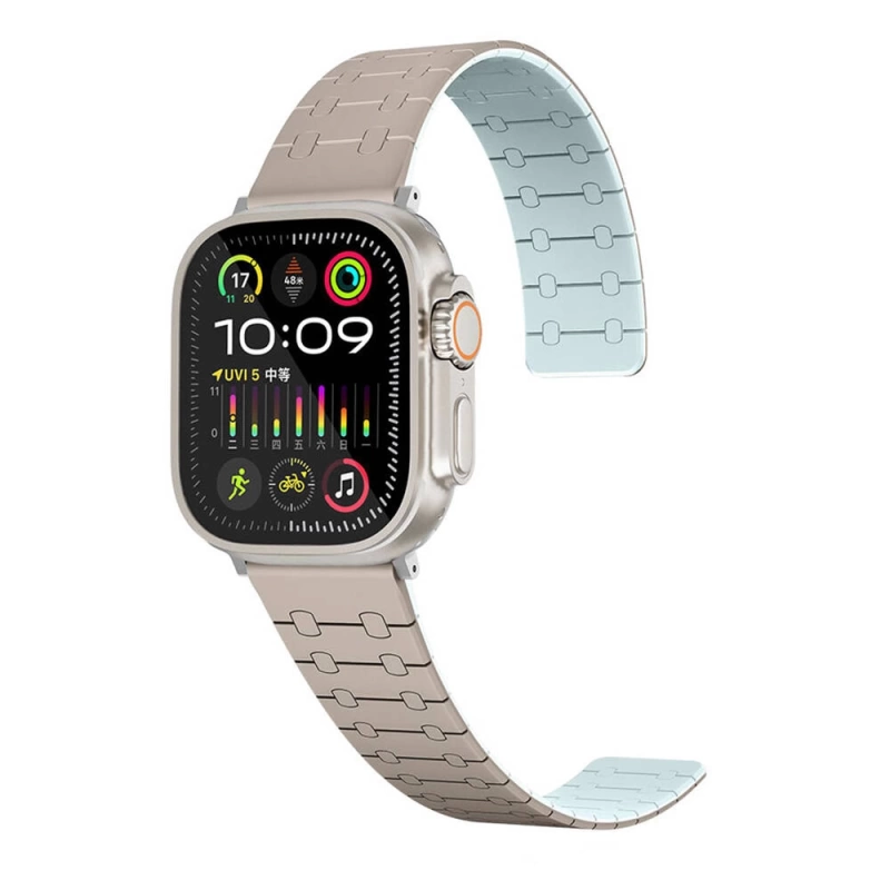 Apple Watch 7 41mm Zore KRD-111 Çizgili Desenli Silikon Kordon