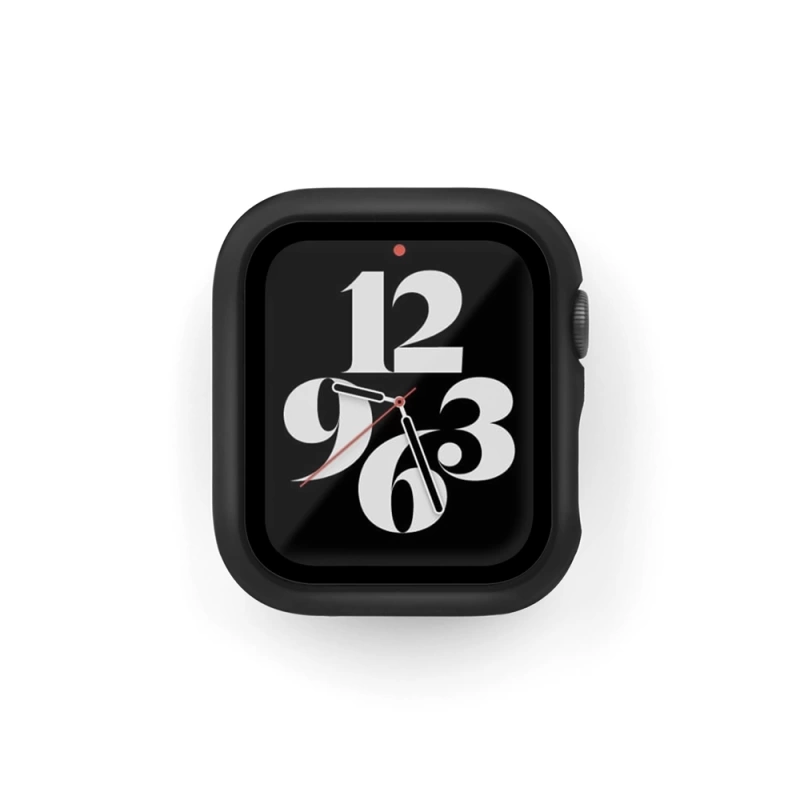 More TR Apple Watch 7 45mm SkinArma Gado Sert Silikon Kasa ve Ekran Koruyucu