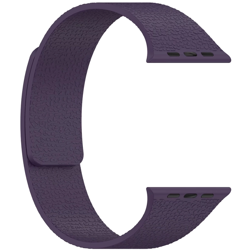 Apple Watch 7 45mm Zore KRD-136 Kabartma Desenli Silikon Kordon