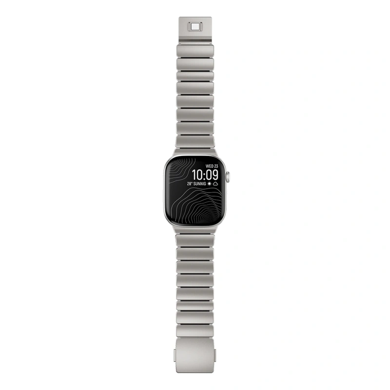 Apple Watch 7 45mm Zore KRD-149 Metal Silikon Kordon