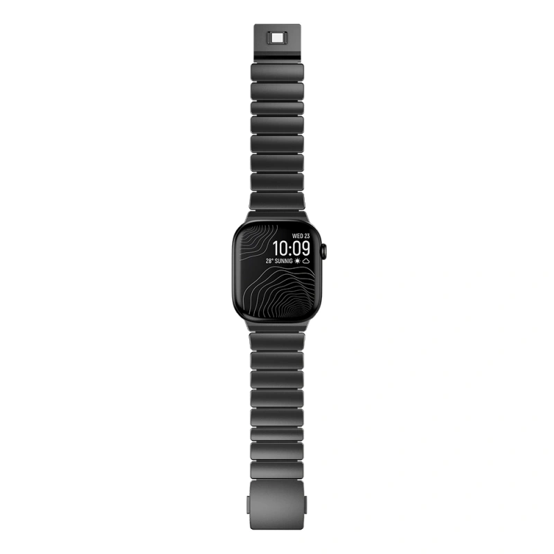Apple Watch 7 45mm Zore KRD-149 Metal Silikon Kordon