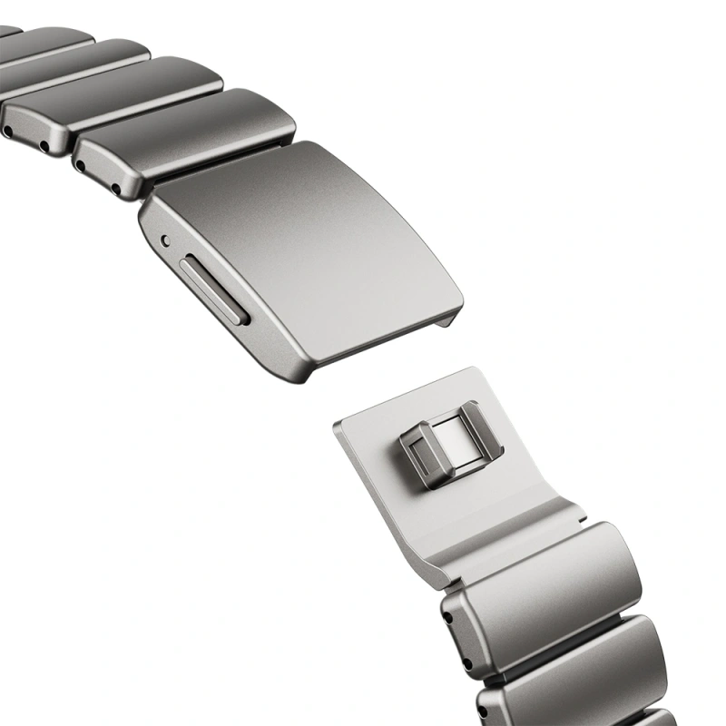 Apple Watch 7 45mm Zore KRD-152 Titanyum Silikon Kordon