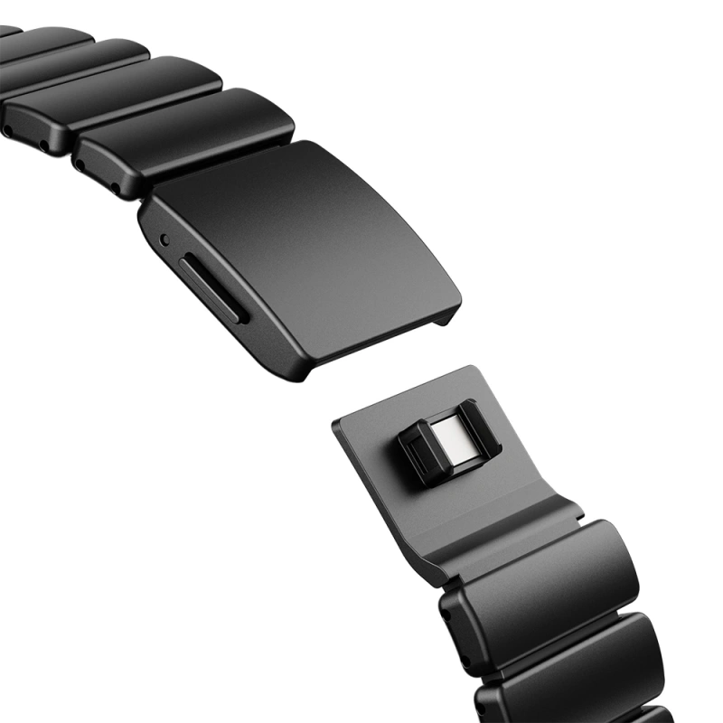 Apple Watch 7 45mm Zore KRD-152 Titanyum Silikon Kordon