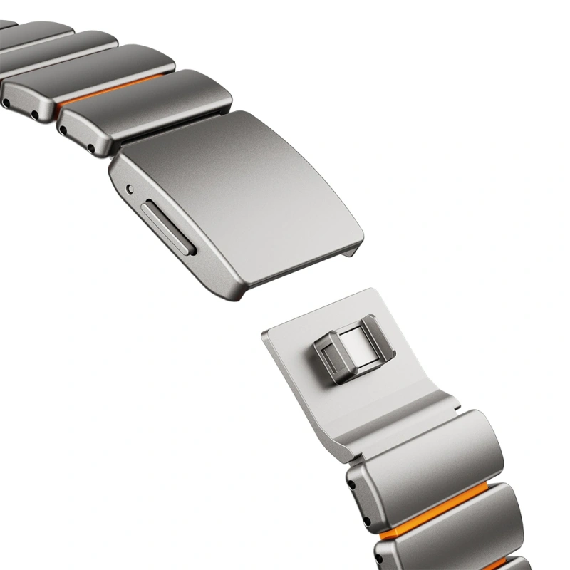 Apple Watch 7 45mm Zore KRD-152 Titanyum Silikon Kordon