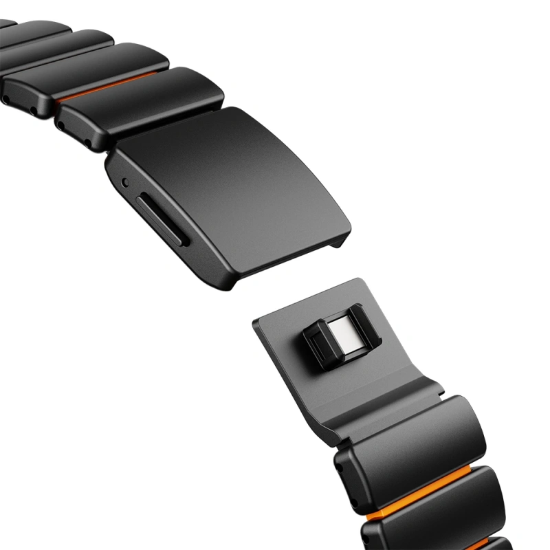 Apple Watch 7 45mm Zore KRD-152 Titanyum Silikon Kordon