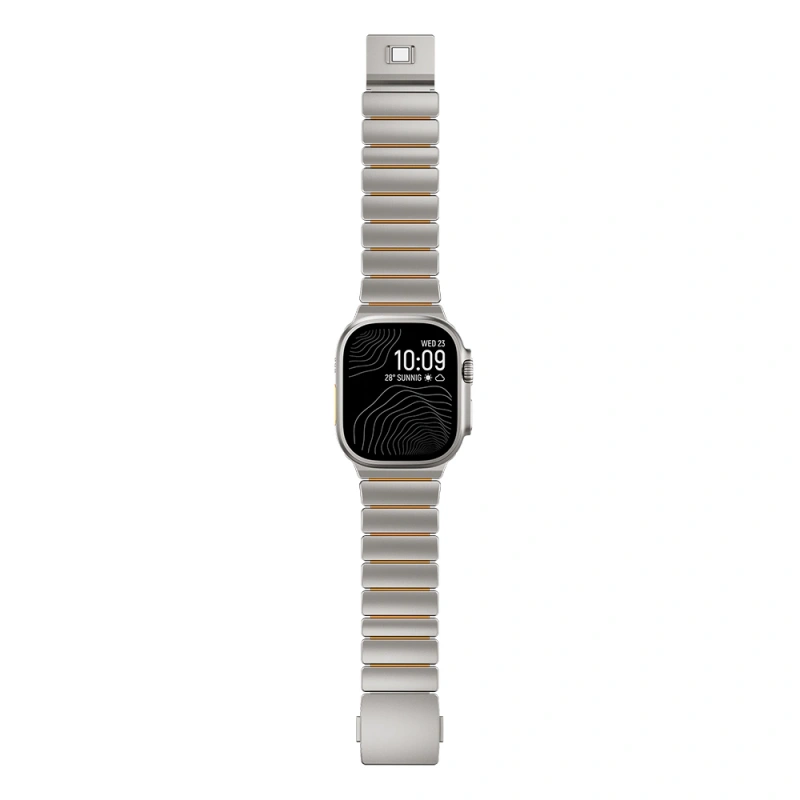 Apple Watch 7 45mm Zore KRD-152 Titanyum Silikon Kordon