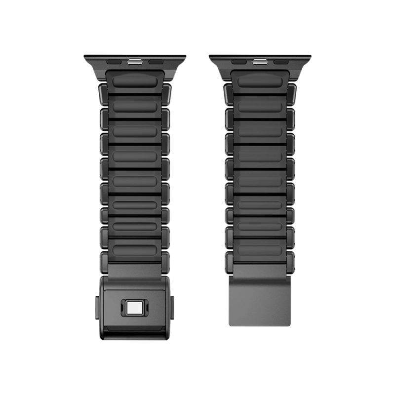 Apple Watch 7 45mm Zore KRD-152 Titanyum Silikon Kordon