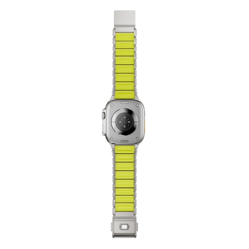 Apple Watch 7 45mm Zore KRD-152 Titanyum Silikon Kordon