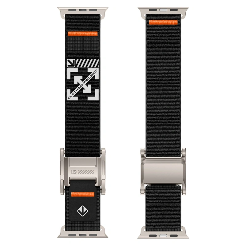 Apple Watch 7 45mm Zore KRD-154 Naylon Kumaş Hasır Örgülü Kordon