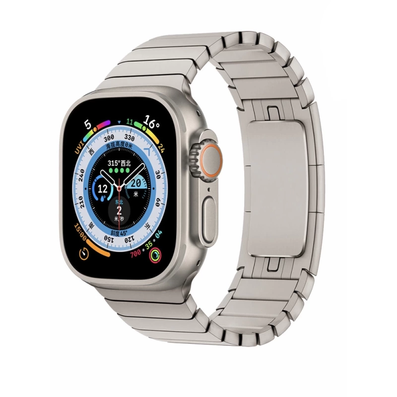 Apple Watch Ultra 49mm Kordon KRD-35 Metal Kordon