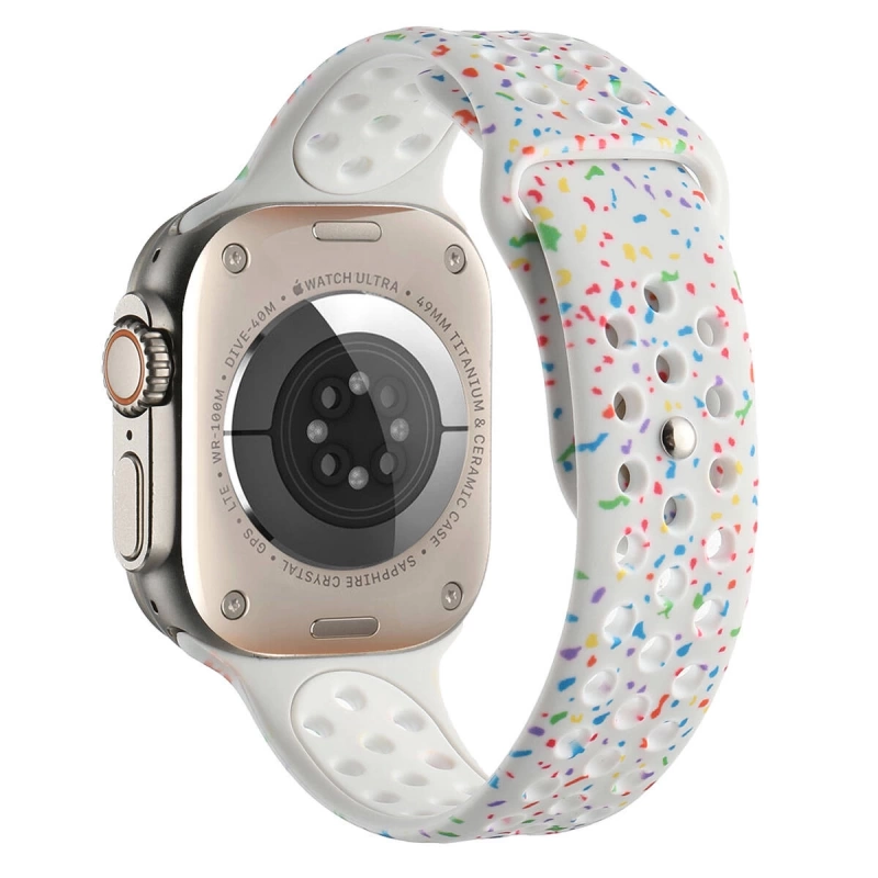 Apple Watch Ultra 49mm Kordon Yeni Seri 2023 KRD-02 Silikon Strap Kayış