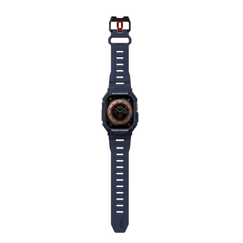 Apple Watch Ultra 49mm Skinarma Mecha 2in1 TPU Kasa Koruyucu + Silikon Kordon