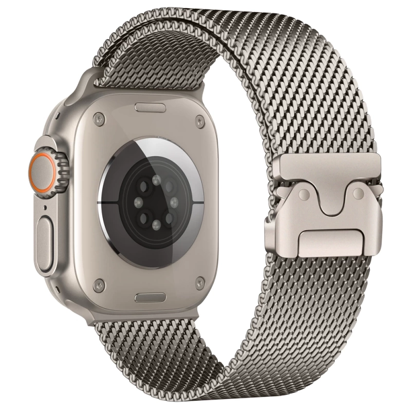 Apple Watch Ultra 49mm Zore KRD-121 Metal Hasır Kordon