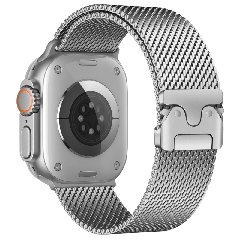 Apple Watch Ultra 49mm Zore KRD-121 Metal Hasır Kordon