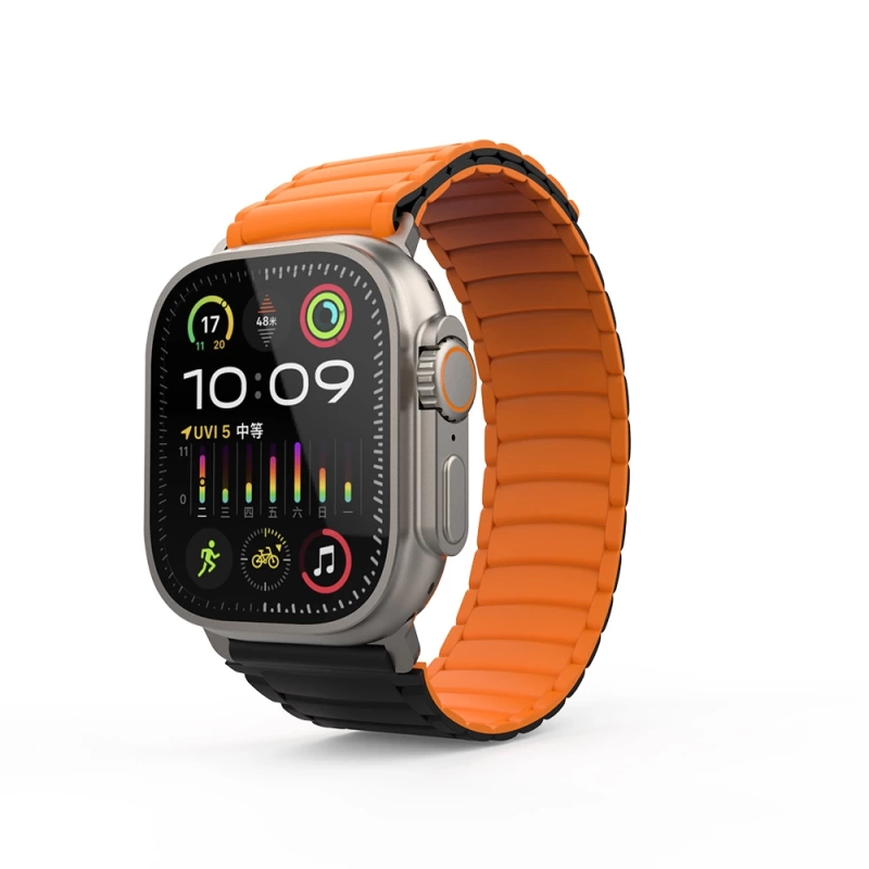 Apple Watch Ultra 49mm Zore KRD-122 Silikon Kordon Strap Kayış