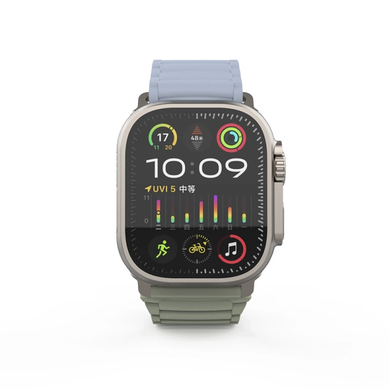 Apple Watch Ultra 49mm Zore KRD-122 Silikon Kordon Strap Kayış