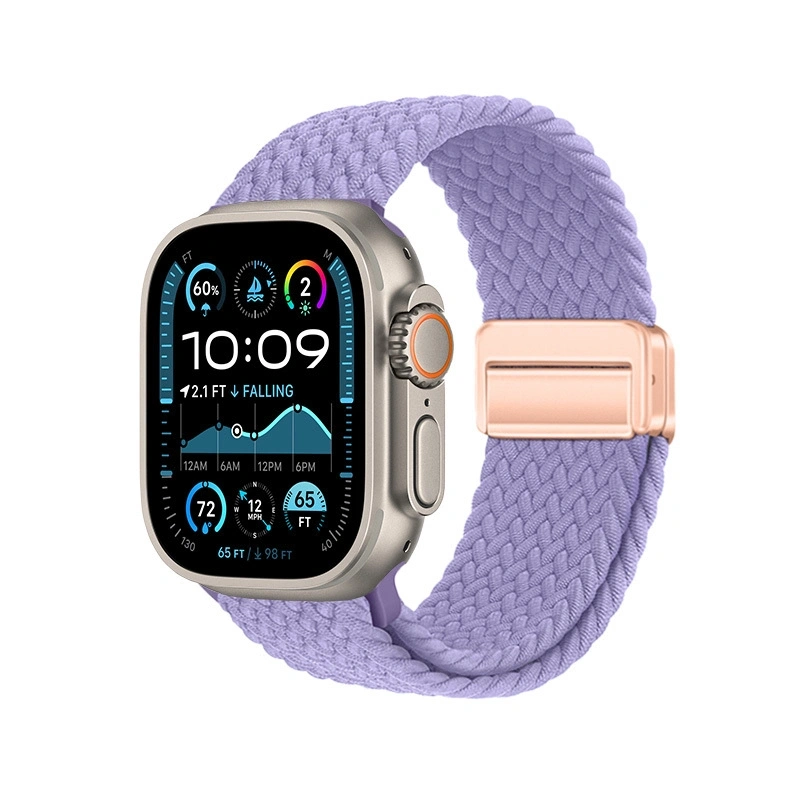 Apple Watch Ultra 49mm Zore KRD-134 Örgü Tasarımlı Hasır Kordon Strap Kayış