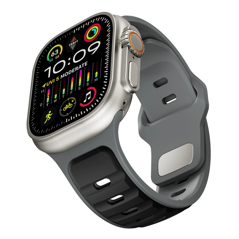 Apple Watch Ultra 49mm Zore KRD-135 Silikon Kordon Strap Kayış