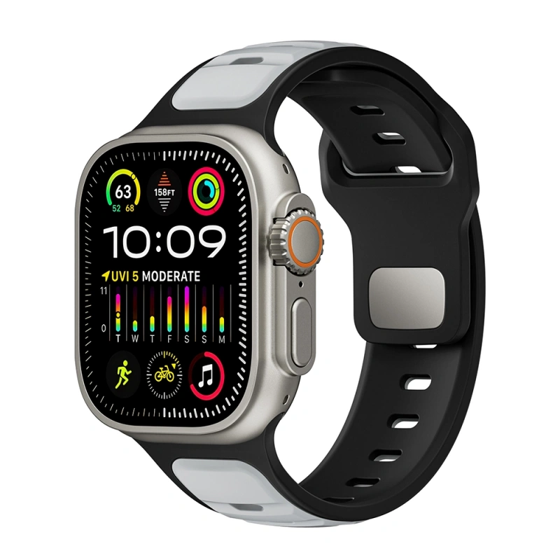 Apple Watch Ultra 49mm Zore KRD-135 Silikon Kordon Strap Kayış