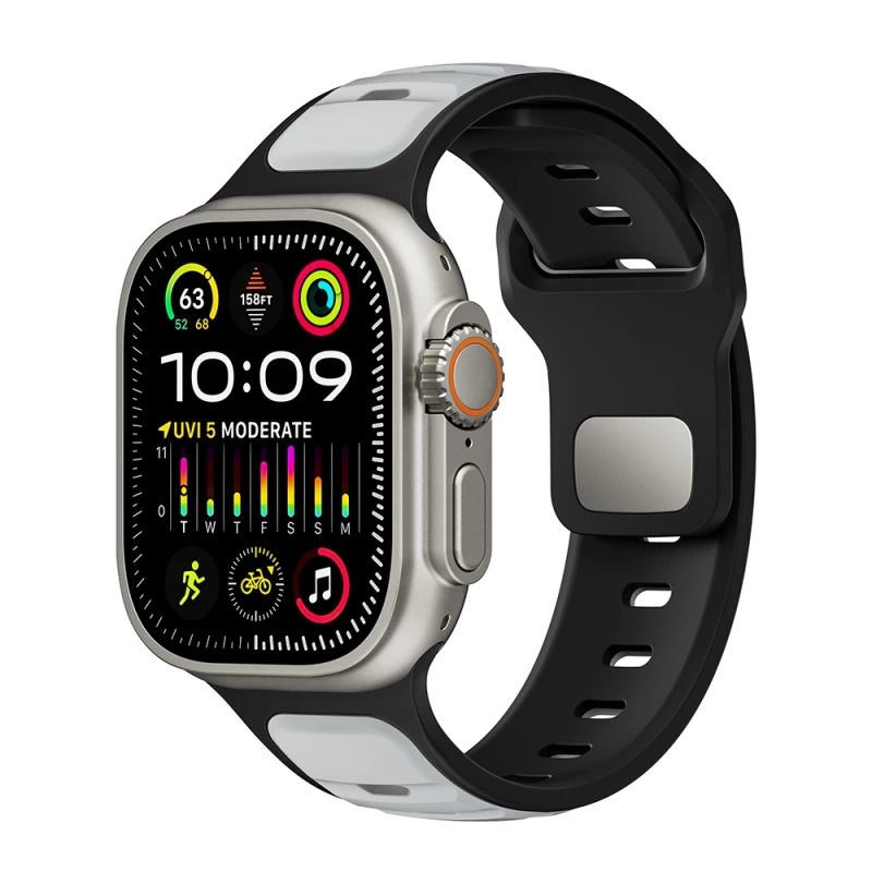 Apple Watch Ultra 49mm Zore KRD-135 Silikon Kordon Strap Kayış