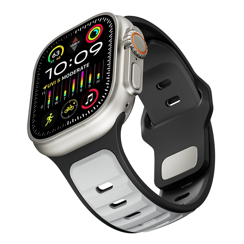 Apple Watch Ultra 49mm Zore KRD-135 Silikon Kordon Strap Kayış