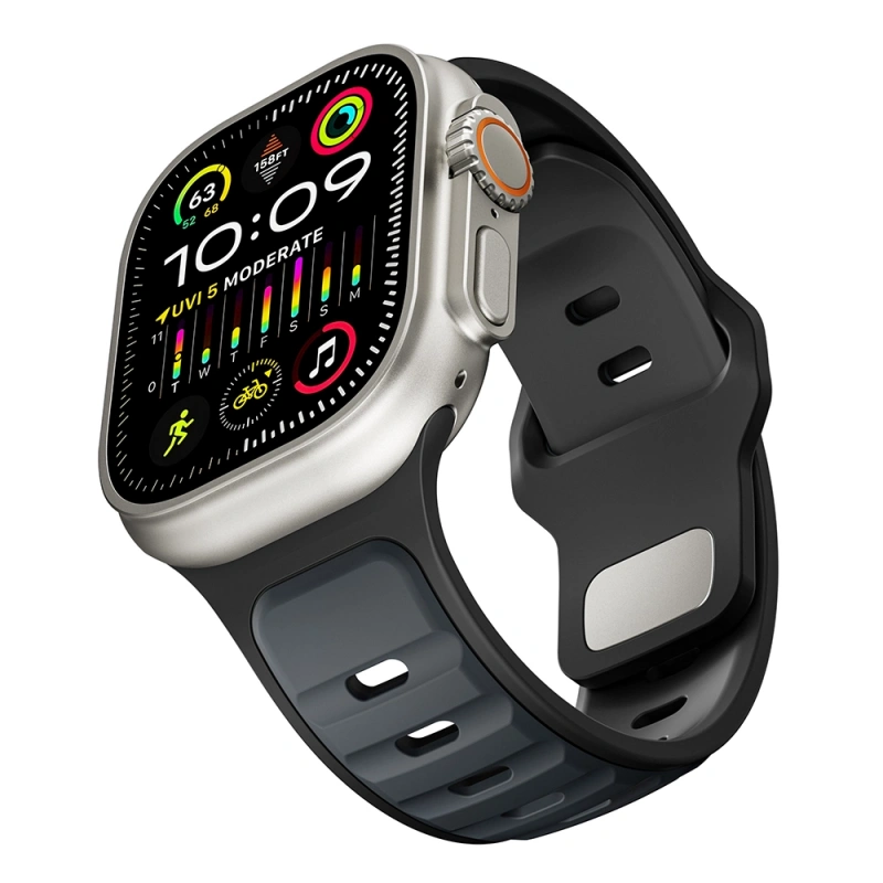 Apple Watch Ultra 49mm Zore KRD-135 Silikon Kordon Strap Kayış