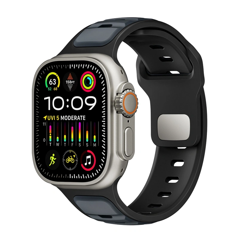 Apple Watch Ultra 49mm Zore KRD-135 Silikon Kordon Strap Kayış
