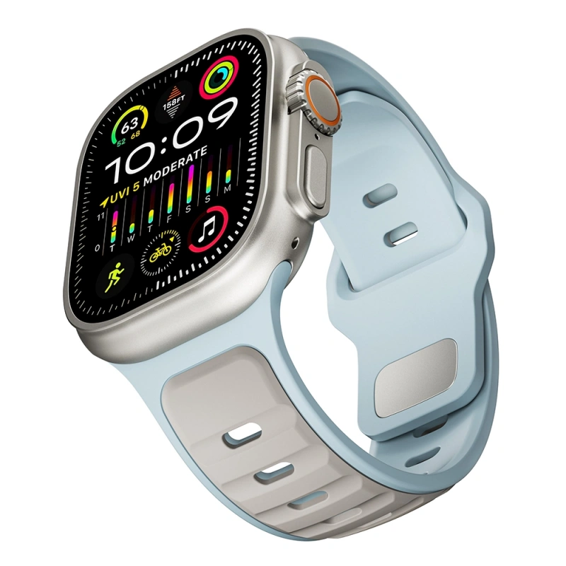 Apple Watch Ultra 49mm Zore KRD-135 Silikon Kordon Strap Kayış