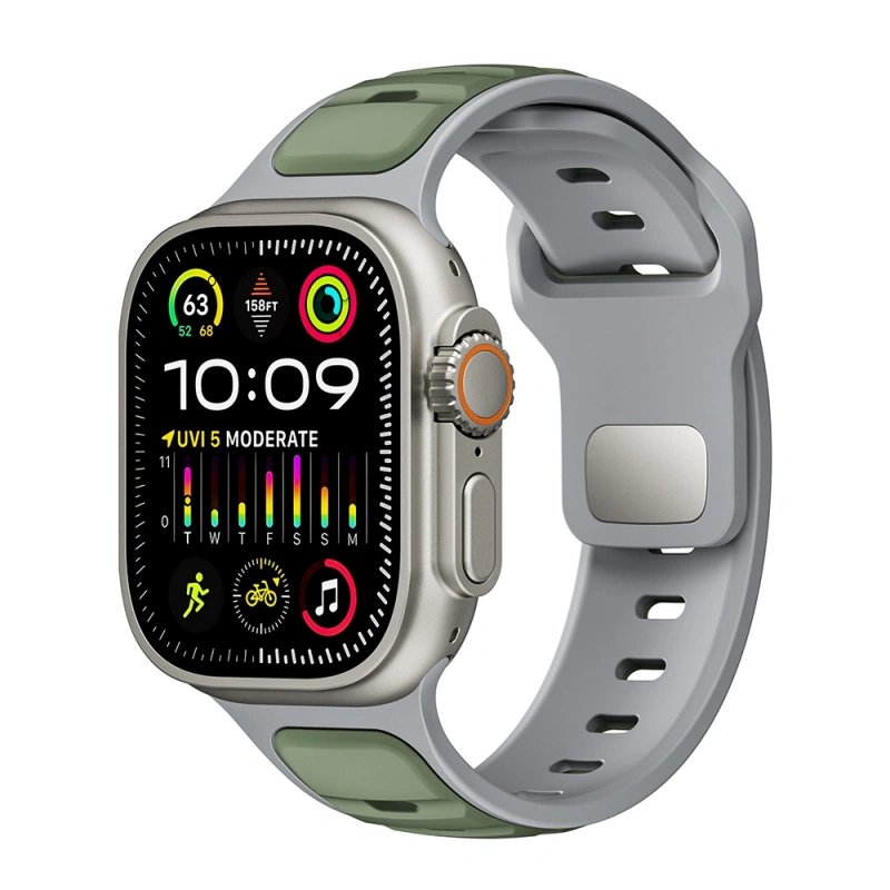 Apple Watch Ultra 49mm Zore KRD-135 Silikon Kordon Strap Kayış