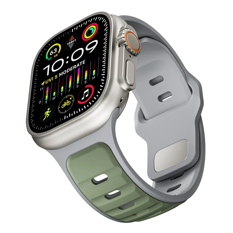 Apple Watch Ultra 49mm Zore KRD-135 Silikon Kordon Strap Kayış
