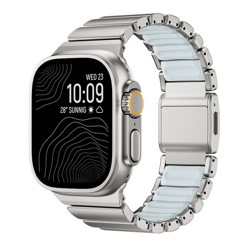 Apple Watch Ultra 49mm Zore KRD-151 Metal Silikon Kordon