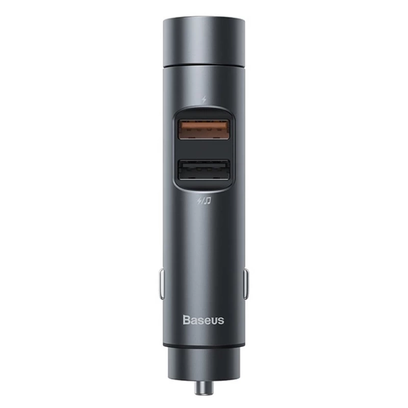 Baseus 18W hızılı Şarj Column Bluetooth 5.0 Araç MP3 Dual Usb Araç Şarjı