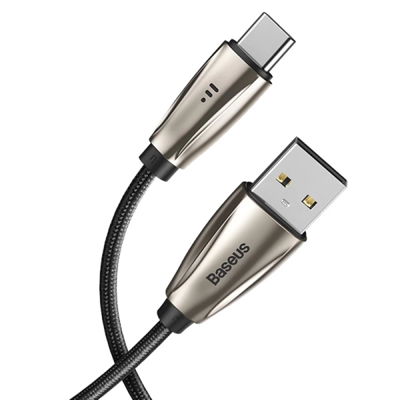 Baseus Aita Led Işıklı USB to Type-C 3A Hızlı Şarj Kablosu 1 metre