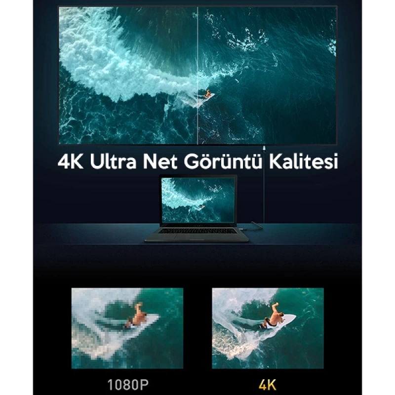 Baseus Cafule HDMi 2.0 Kablo 4KHDMI to 4KHDMİ Kablosu 2Metre