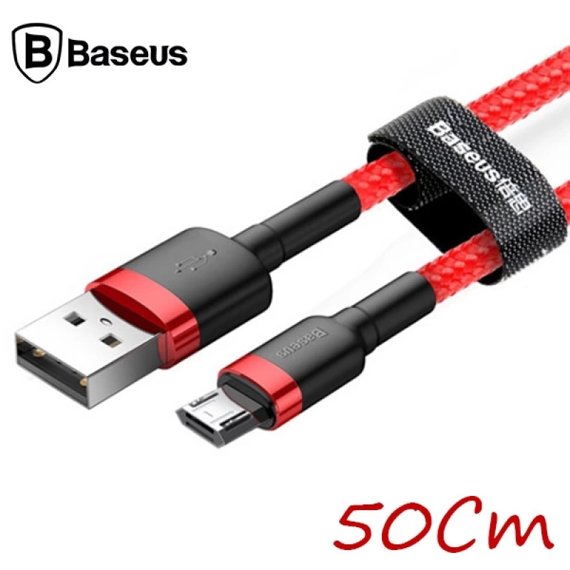 Baseus Cafule Micro Usb 0.50 Kısa 2.4a Hızlı Şarj Halat Usb Kablo