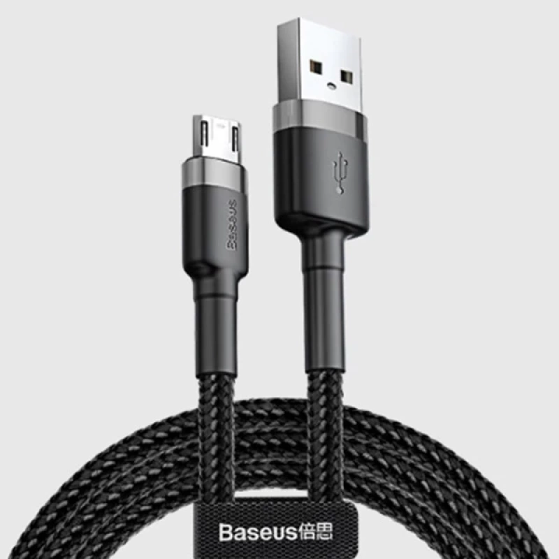 Baseus Cafule Micro Usb 0.50 Kısa 2.4a Hızlı Şarj Halat Usb Kablo