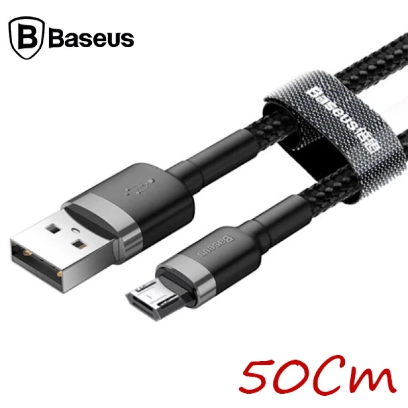 Baseus Cafule Micro Usb 0.50 Kısa 2.4a Hızlı Şarj Halat Usb Kablo