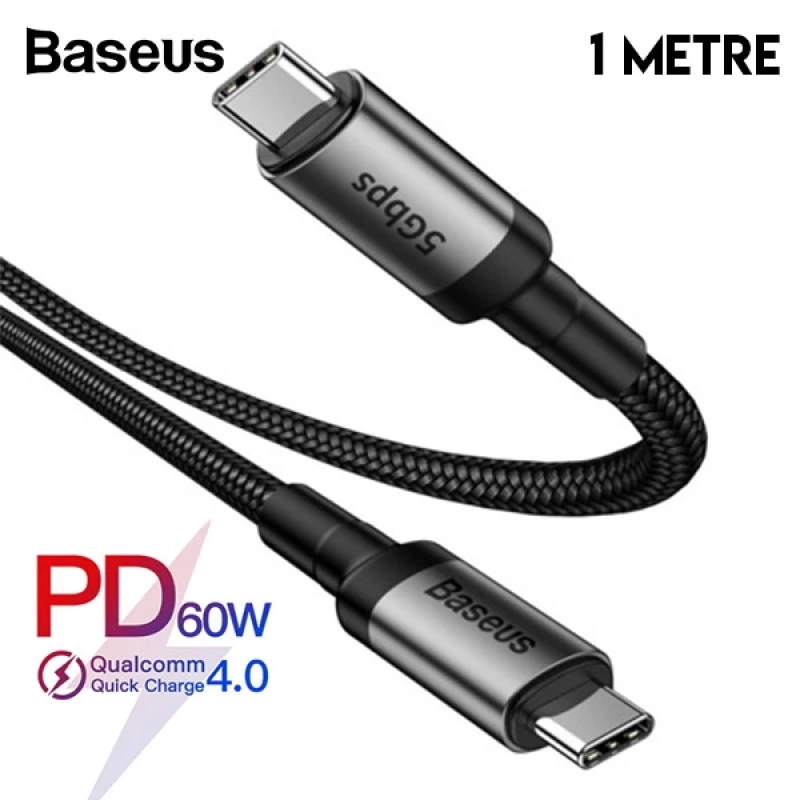 Baseus Cafule series Type-C PD3.1 Gen1 60W(20V-3A) 5Gbps Usb Şarj Kablasu 1metre