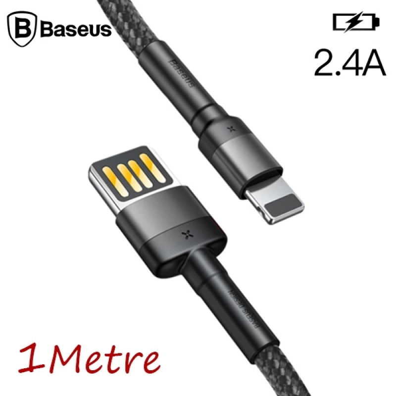 Baseus Cafule Special Edition İPhone 2.4A 1m Hızlı Şarj Halat Usb Kablo