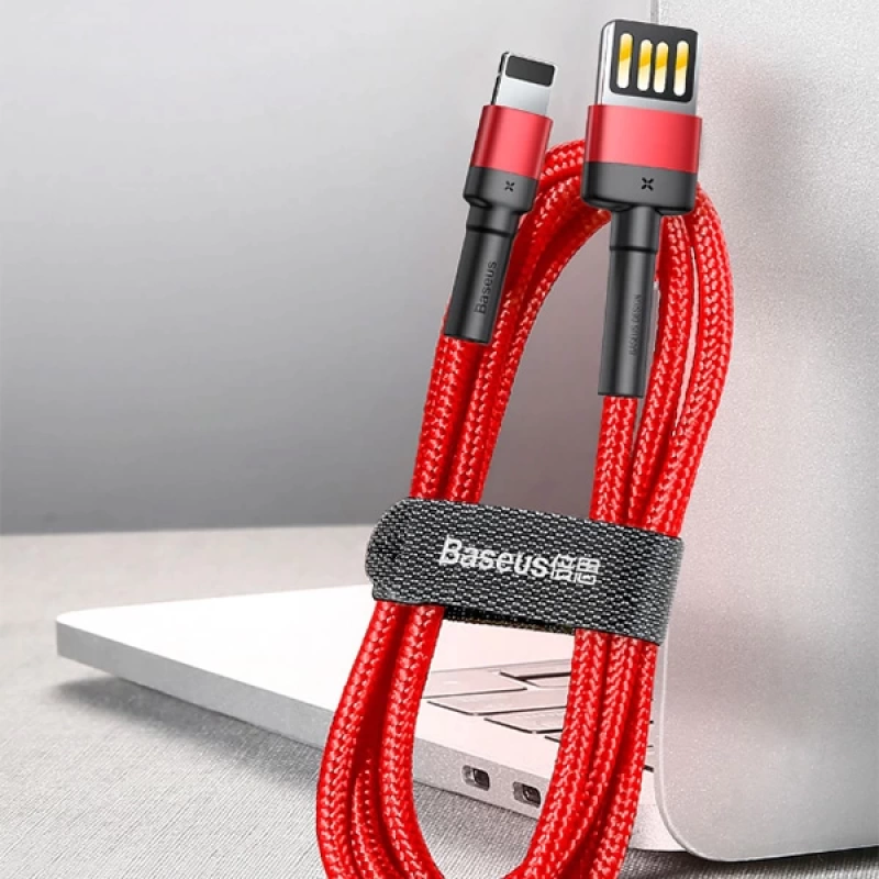 Baseus Cafule Special Edition İPhone 2.4A 1m Hızlı Şarj Halat Usb Kablo