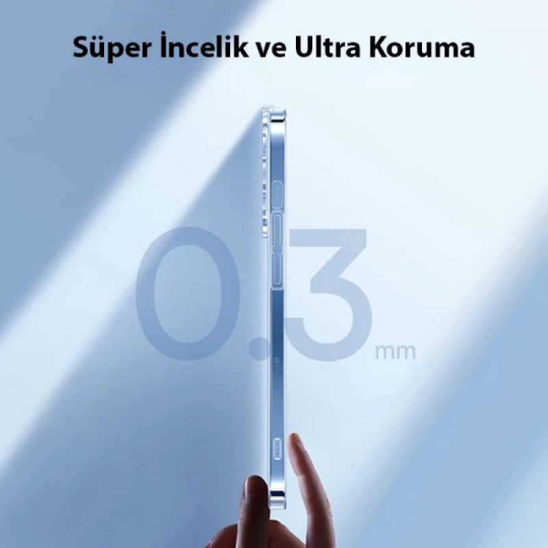 Baseus Crystal iPhone 14 Plus 6.7 Ultra-Thin Silikon Kılıf + Tempered Ekran Koruyucu Set