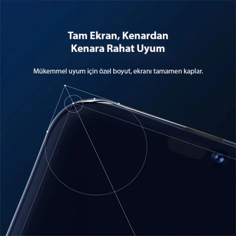 Baseus Crystal iPhone 15 Full Koruma Anti Mavi Işık Tempered Cam Ekran Koruyucu 2 Adet Set