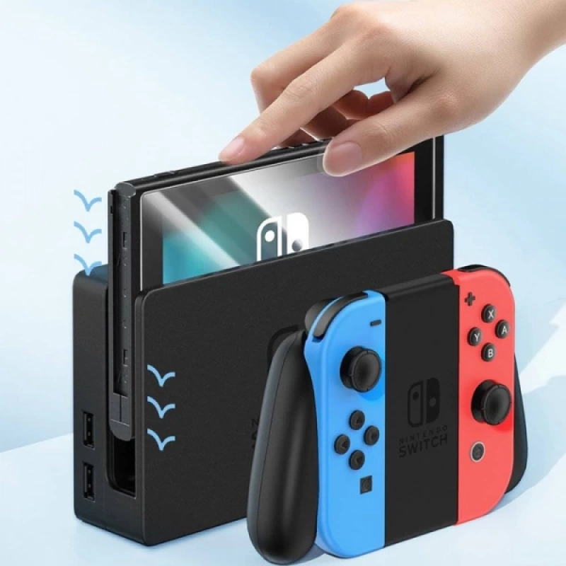 Baseus Crystal Series Nintendo Switch 2019 için Cam Ekran Koruyucu 2 Adet