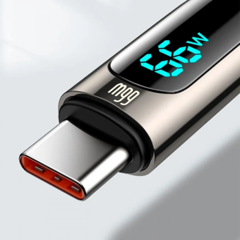 Baseus Display USB to Type-C 66W Hızlı Şarj Veri Kablosu 2mt